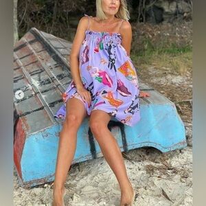 ZARA Miranda Makaroff Women In Art Mini Dress Artists Ladies Purple